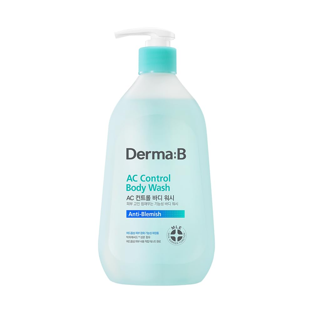 Derma B front packaging showing bottle and branding for clear identification and trust