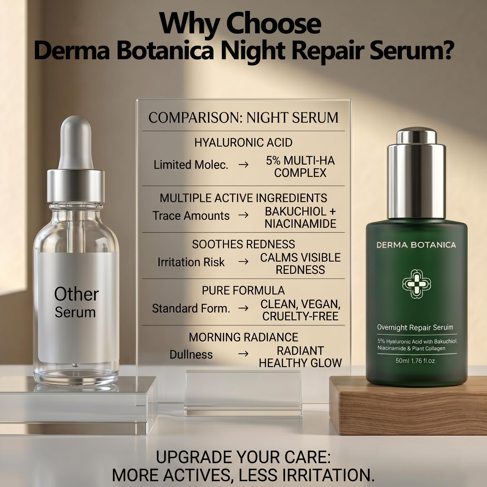 derma botanica tremella mushroom ingredient visual highlighting plant-based moisture support