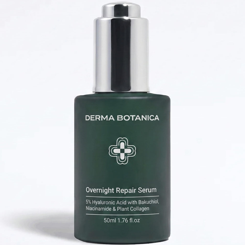 derma botanica front packaging showing bottle and label for clear product identification and trust