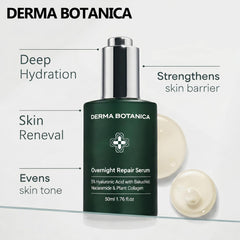 derma botanica serum texture on hand demonstrating lightweight, fast-absorbing hydration