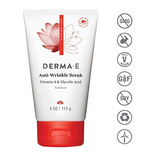 Derma E close-up of scrub texture highlighting gentle exfoliant particles
