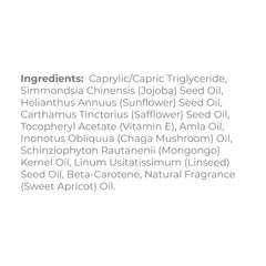 Derma E bonding oil texture on palm demonstrating lightweight absorption