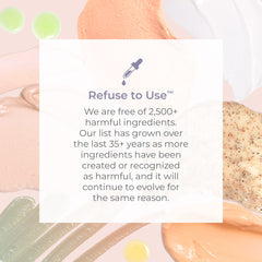 Derma E label close-up emphasizing clean ingredients and benefits