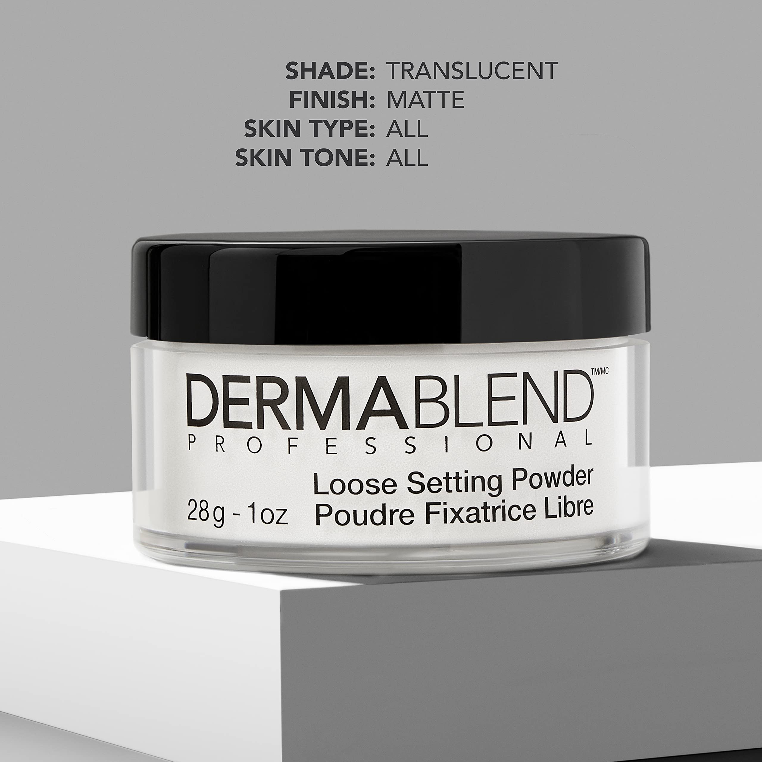 Dermablend brush applying powder demonstrating smooth application benefit