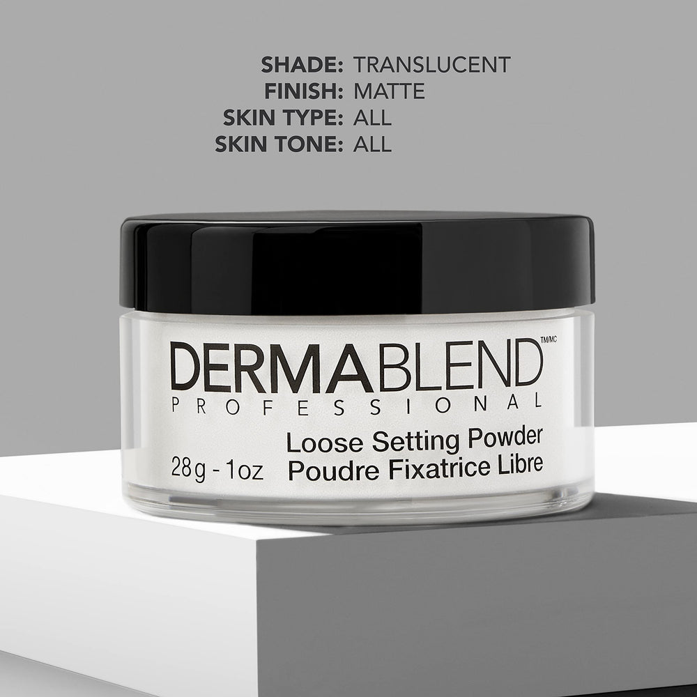 Dermablend brush applying powder demonstrating smooth application benefit