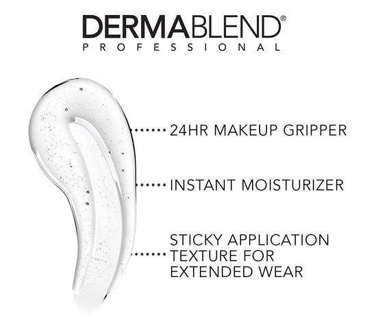 Dermablend clear jelly texture close-up demonstrating smooth hydrating finish