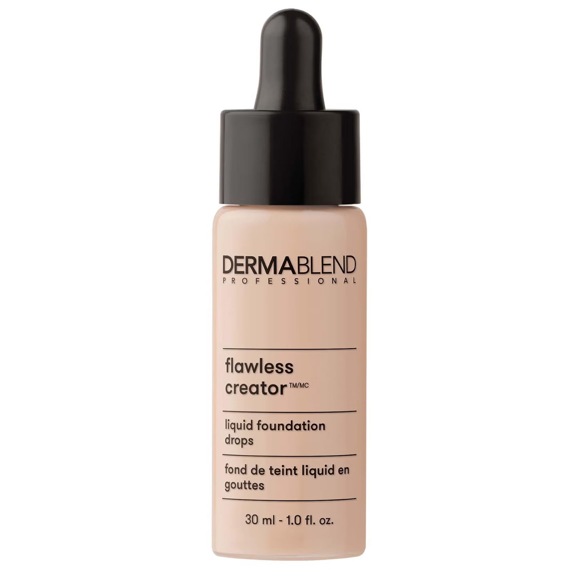 Dermablend front bottle showing shade 30N and sleek packaging, conveys professional finish