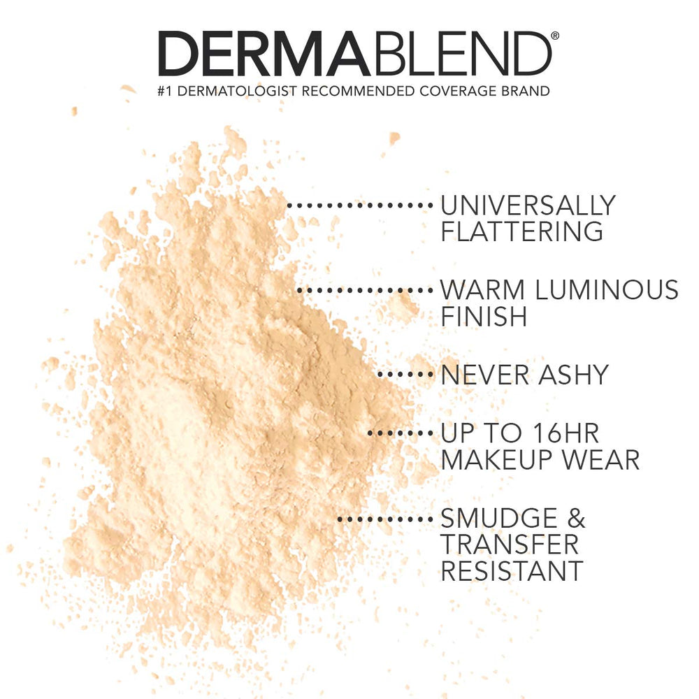 Dermablend open sifter showing controlled powder dispensing benefit