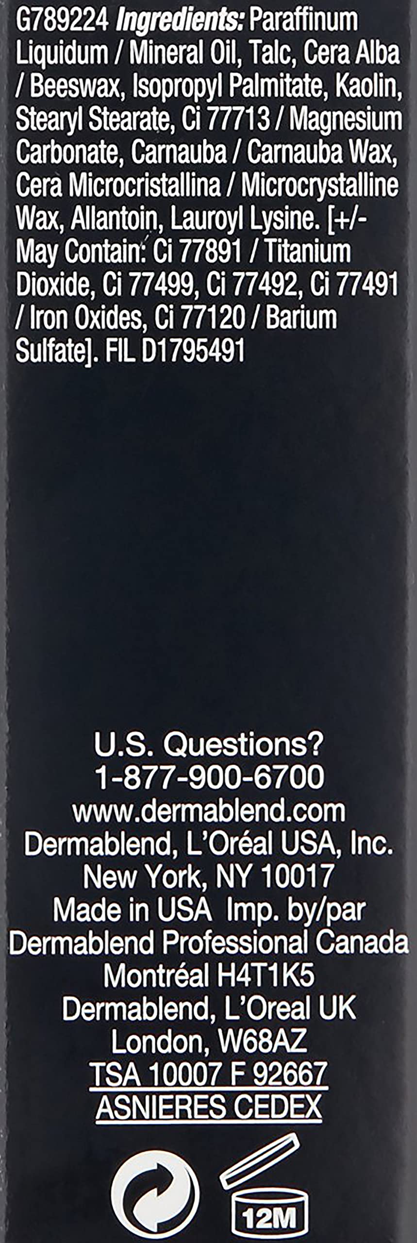 Dermablend stick in beach setting indicating water-resistant confidence