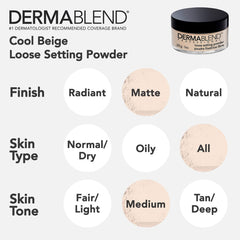 Dermablend 1oz size comparison showing travel-friendly compact convenience