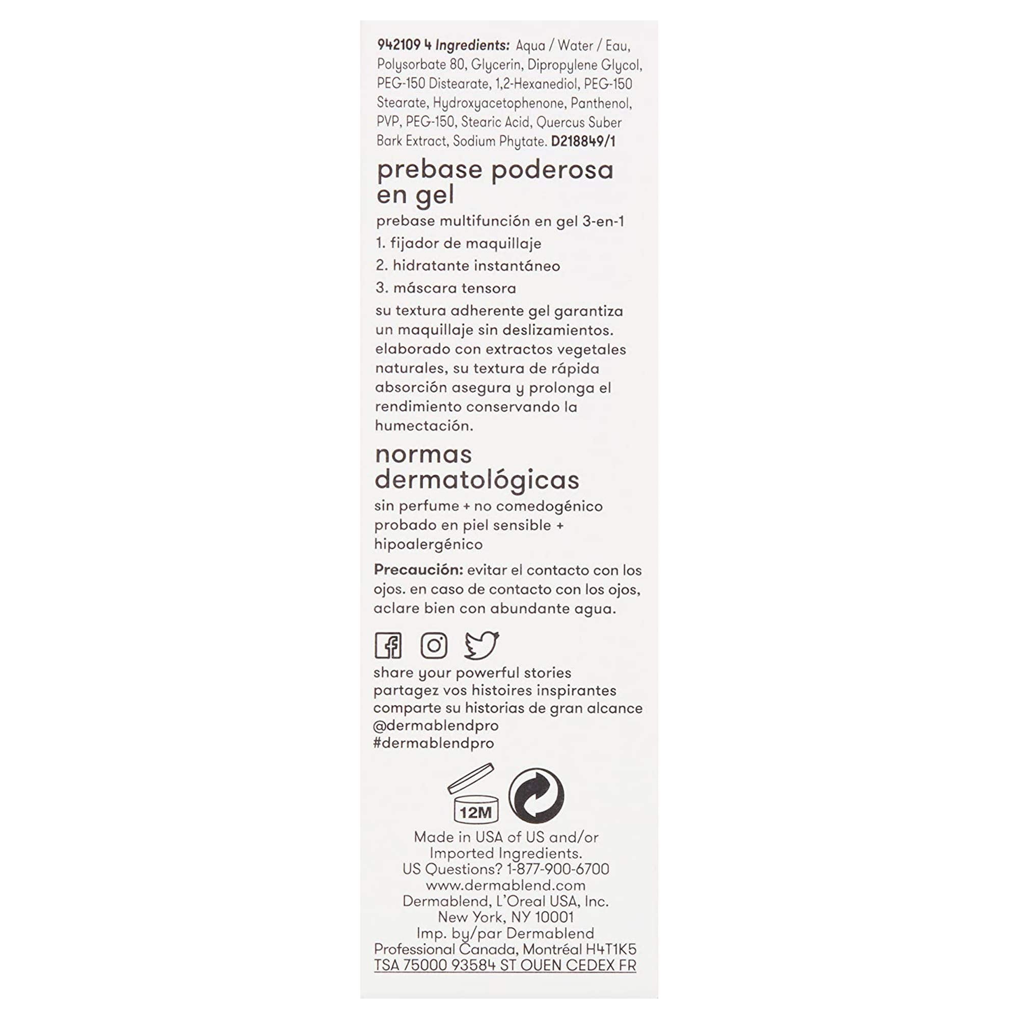 Dermablend open jar with product sheen demonstrating lightweight, non-greasy finish