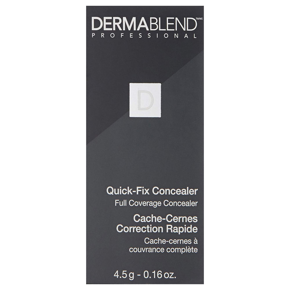 Dermablend stick with setting powder flatlay showing longwear, transfer-resistant benefit