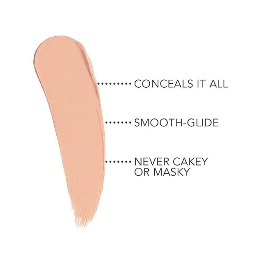 Dermablend Quick Fix creamy swatch on skin demonstrating blendable texture