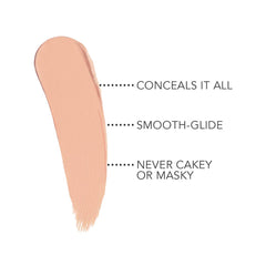 Dermablend Quick Fix creamy swatch on skin demonstrating blendable texture
