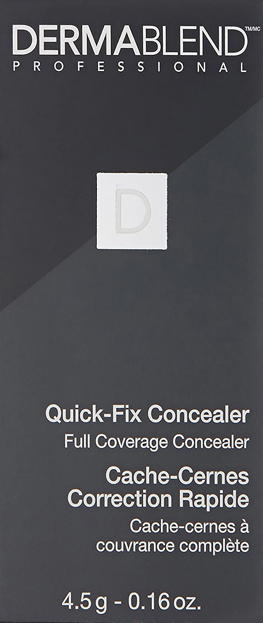 Dermablend Quick Fix next to setting powder emphasizing long-wear benefit