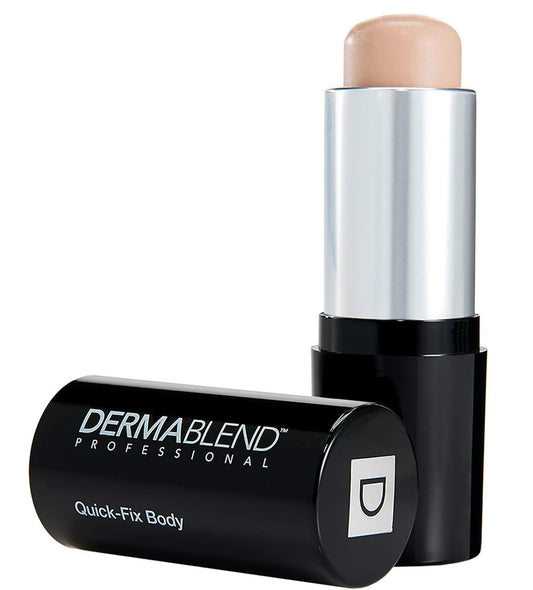 Dermablend stick front view showing compact design and full-coverage benefit