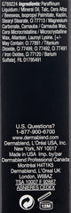 Dermablend product label and shade tip showing shade selection benefit