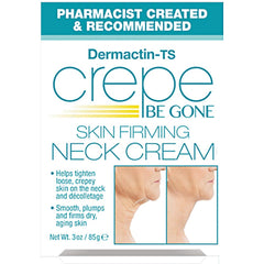 Dermactin before-after scheme illustration indicating texture improvement benefit