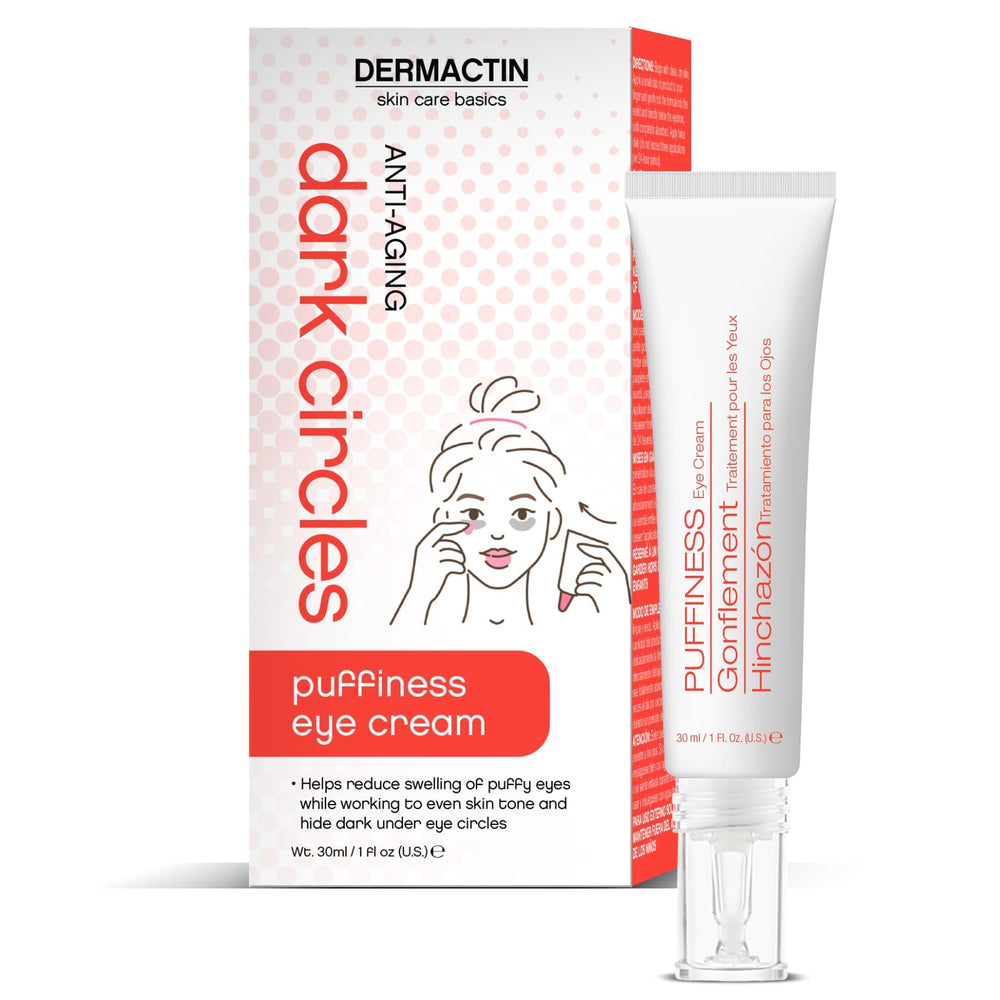 Dermactin front tube showing clean packaging and 1 oz size, promotes ease of use
