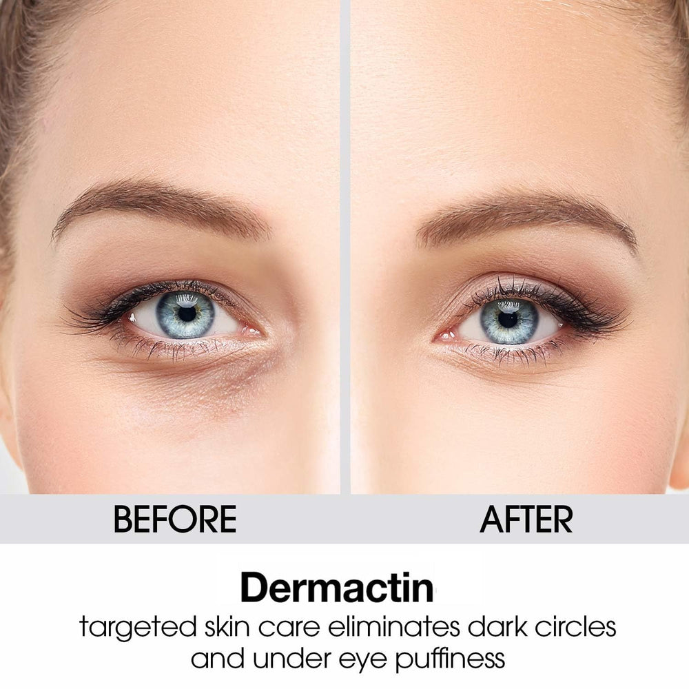 Dermactin cream dispensed on fingertip showing silky texture and quick absorption benefit