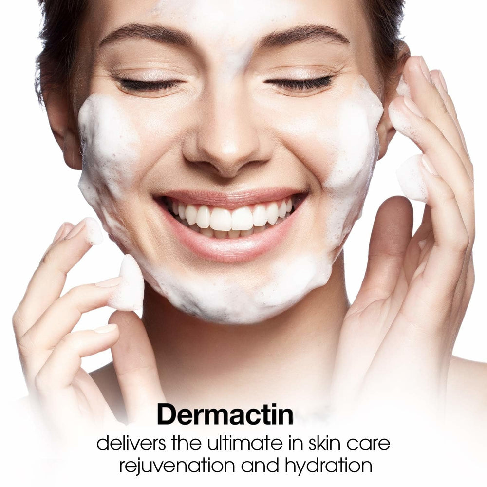 Dermactin with makeup brush showing primer use and smoother foundation application