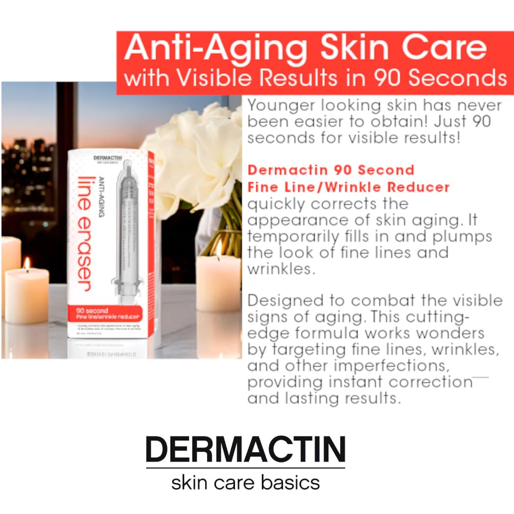 Dermactin serum texture close-up demonstrating lightweight formula for smooth finish