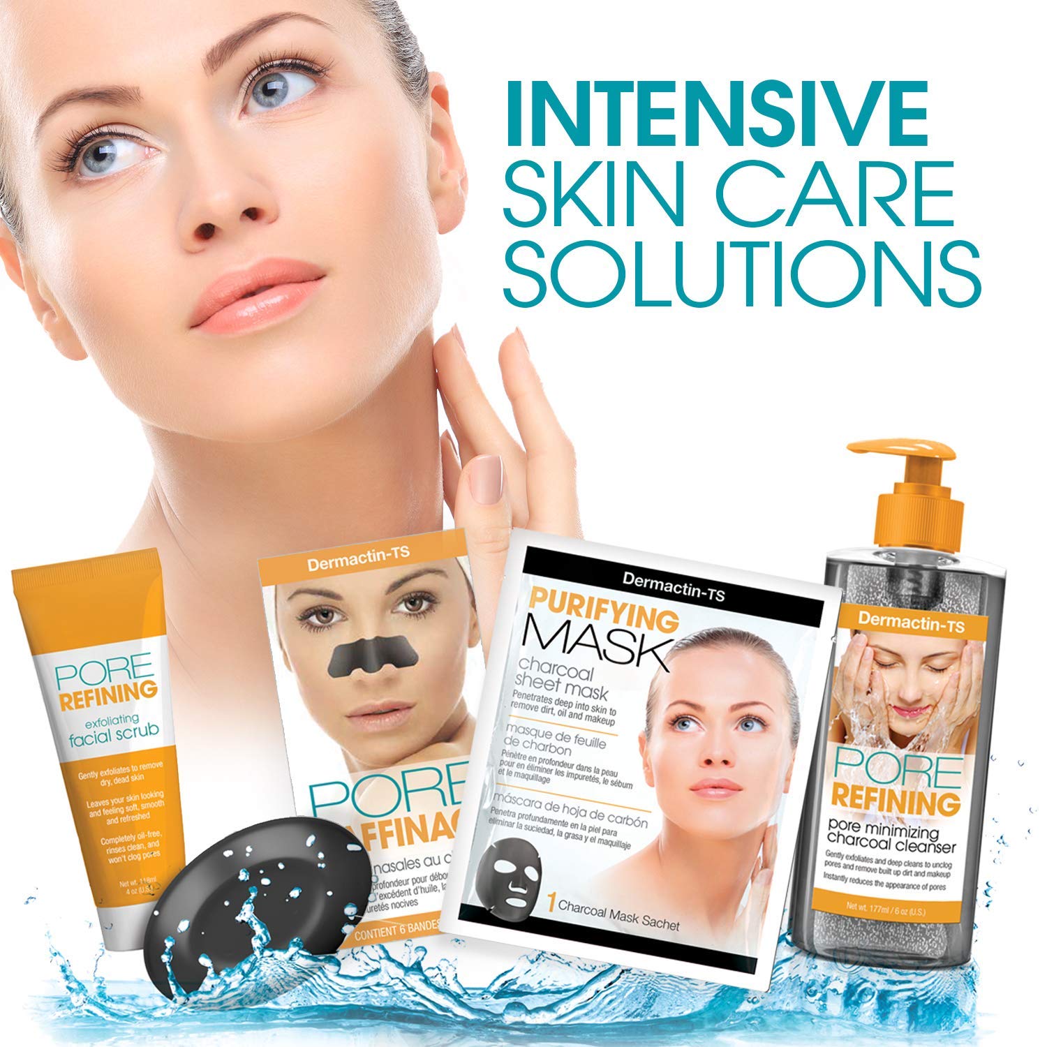 Dermactin foam lather on palm illustrating effective makeup removal