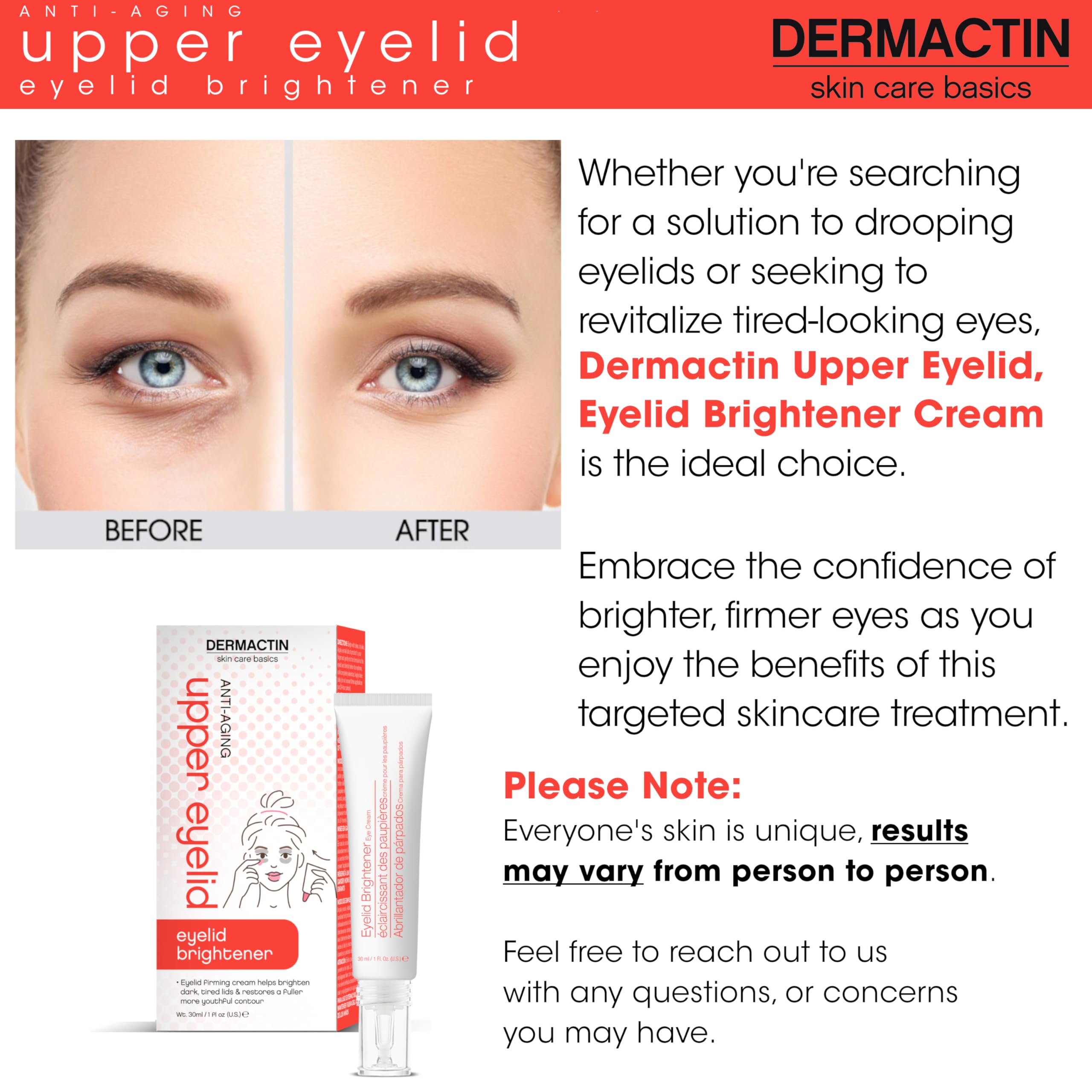 Dermactin ingredient composition visual highlighting gentle formulation benefit