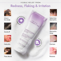 DERMAdoctor label close-up highlighting 2% pyrithione zinc active ingredient strength