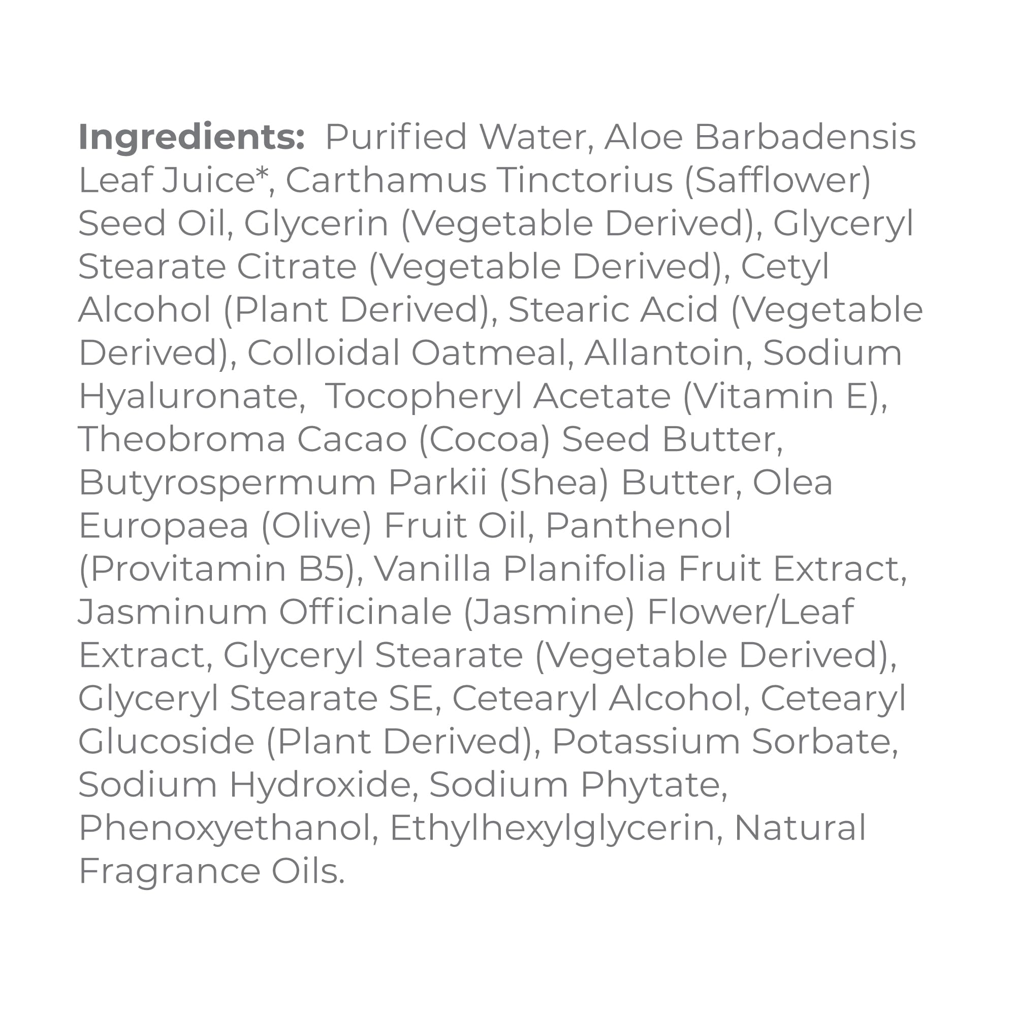 Derma E shea butter and hyaluronic visual highlighting deep moisturization benefit