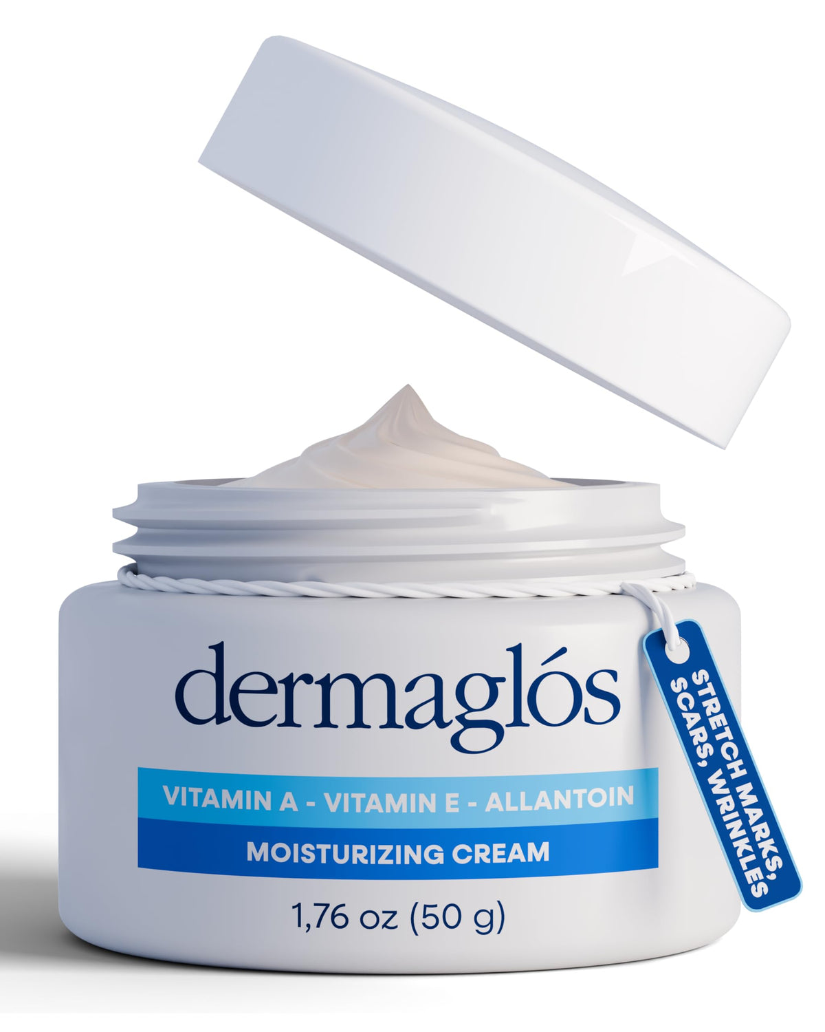 Dermaglós front packaging showing tube and clear product name for easy selection