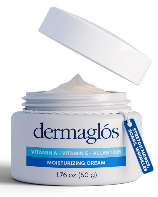 Dermaglós front packaging showing tube and clear product name for easy selection