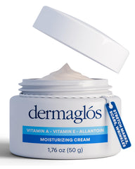 Dermaglós front packaging showing tube and clear product name for easy selection