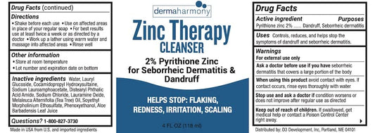 Dermaharmony cleanser pouring texture demonstrating gentle lather benefit