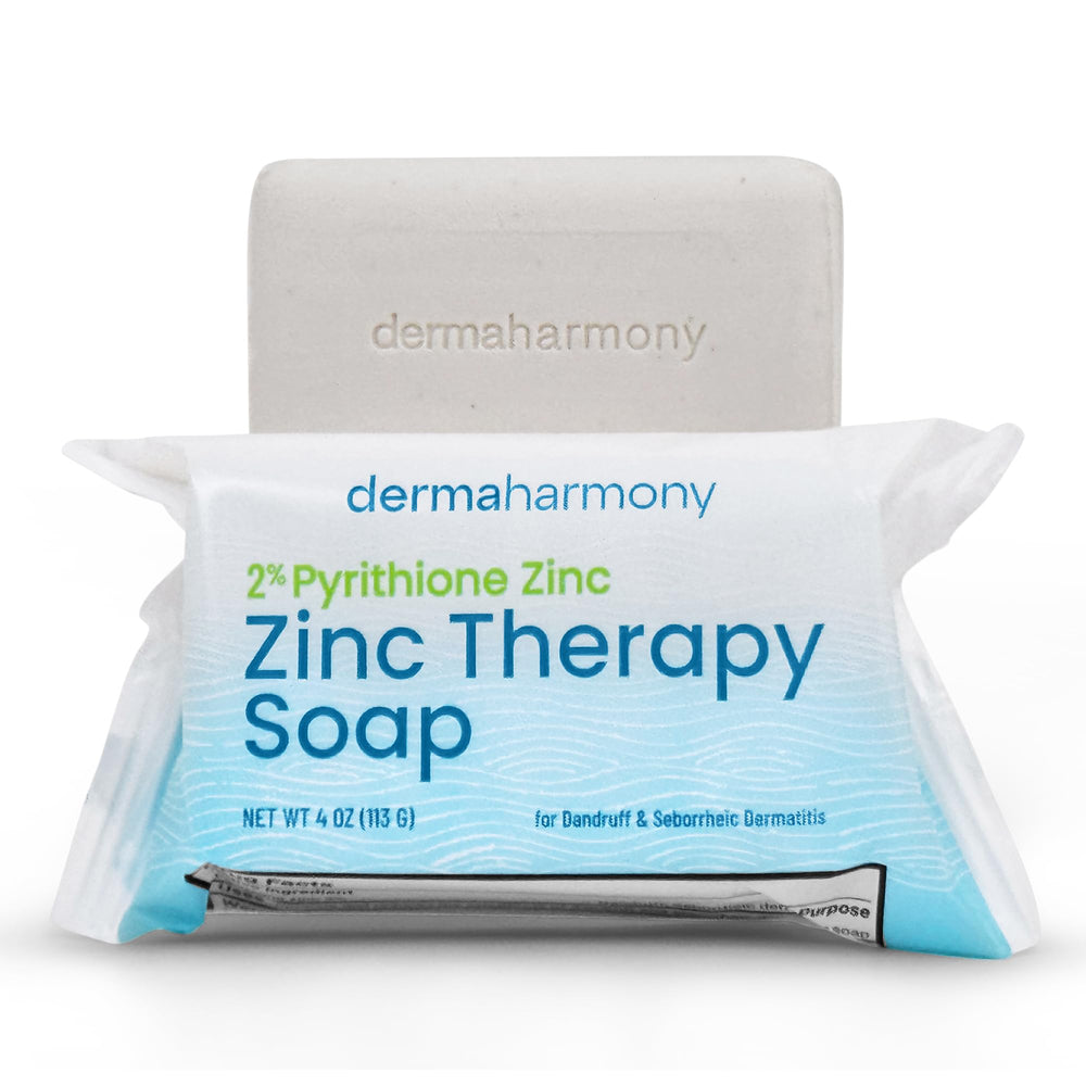Dermaharmony front packaging showing 4 oz bar and medicated benefit