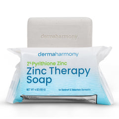 Dermaharmony front packaging showing 4 oz bar and medicated benefit