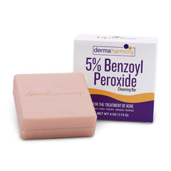 Dermaharmony cleansing bar front packaging shows active ingredient and benefits