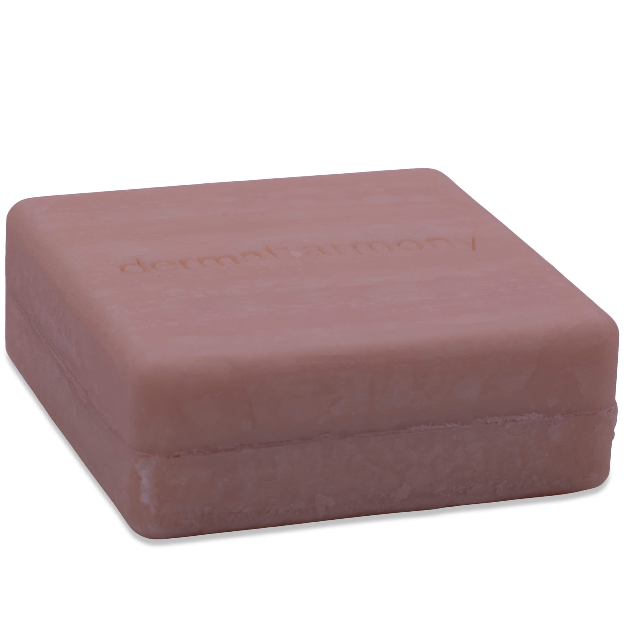 Dermaharmony bar lathered in hand demonstrating easy application and cleansing