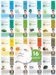 DERMAL front box showing 16-pack variety and easy daily selection benefit