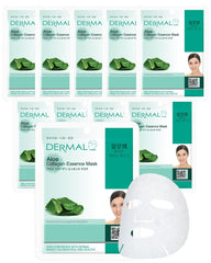 DERMAL front packaging showing pack of 10 masks and product name for easy identification