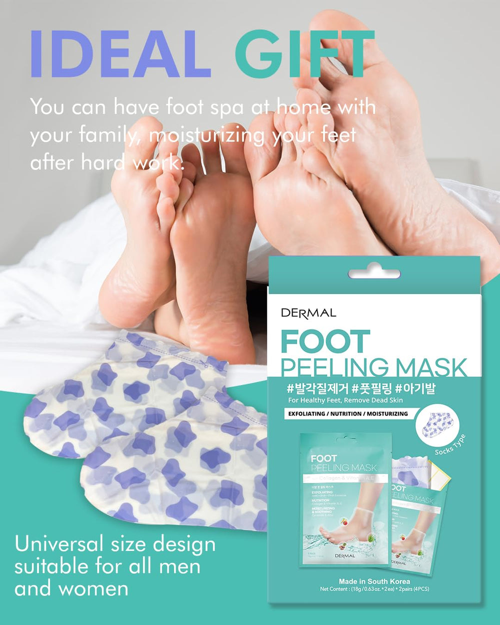 DERMAL lifestyle image of relaxed feet after peel for spa-like results