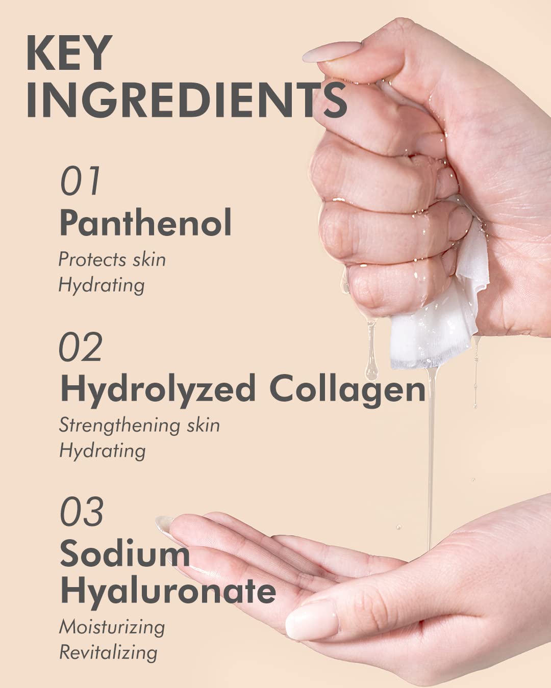 DERMAL product label and ingredients list indicating quality control