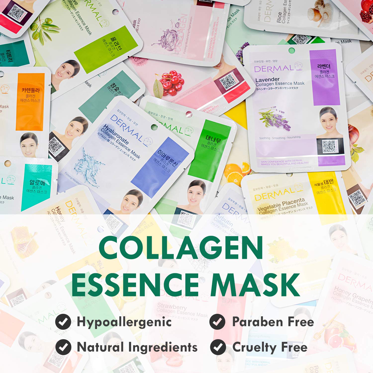 DERMAL close-up of a single felt sheet mask highlighting fabric fit and comfort