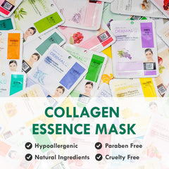 DERMAL close-up of a single felt sheet mask highlighting fabric fit and comfort