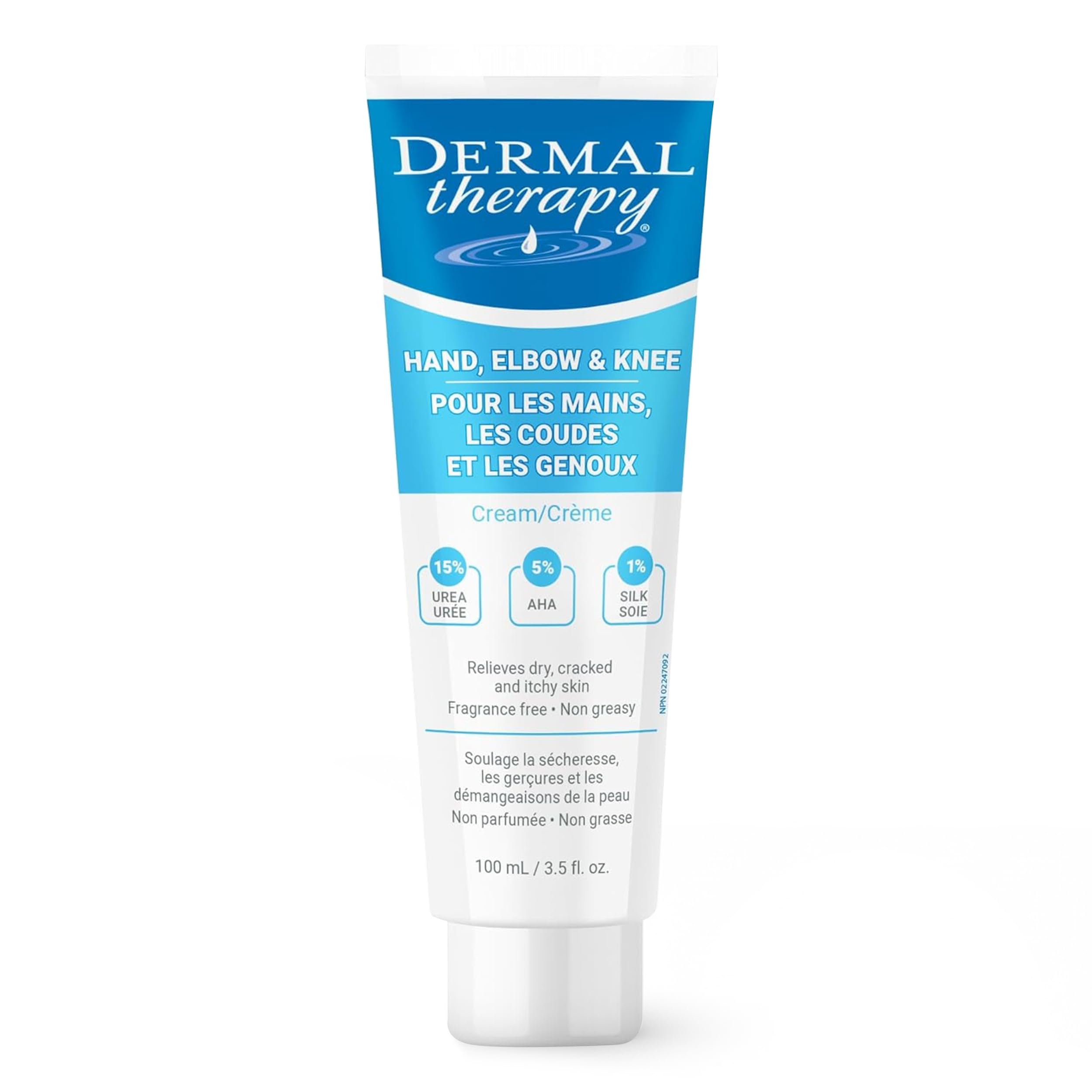 Dermal Therapy front packaging showing tube and label for clear identification and benefit
