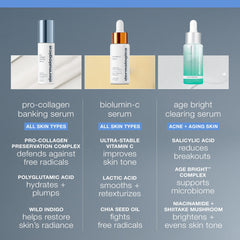 Dermalogica bottle in hand showing 1 fl oz scale and travel-friendly size