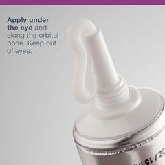 Dermalogica applying eye cream demonstrating gentle tapping benefits
