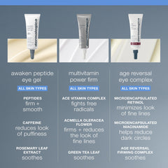 Dermalogica Awaken Peptide Eye Gel dabbed on hand to show lightweight hydration