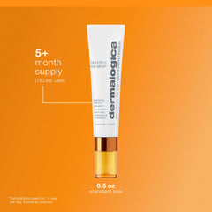 Dermalogica applying serum under eye showing brighter appearance support