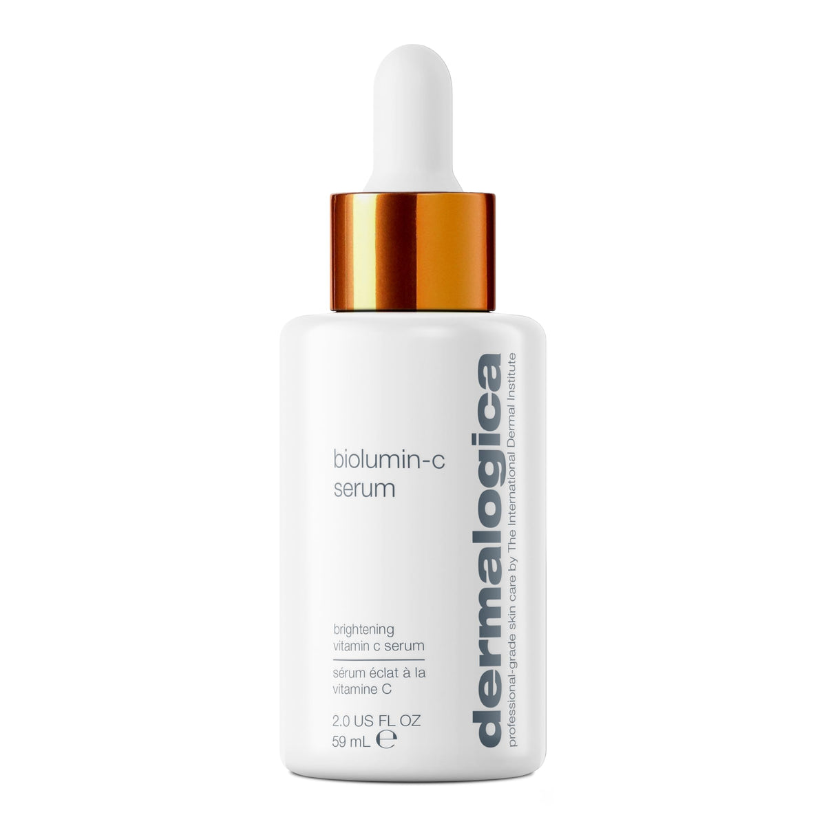 Dermalogica Biolumin-C front bottle showing sleek packaging and visible product benefit